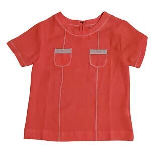 NWT! Just Cle Orange Key Pocket Blouse Size 134 ~ European